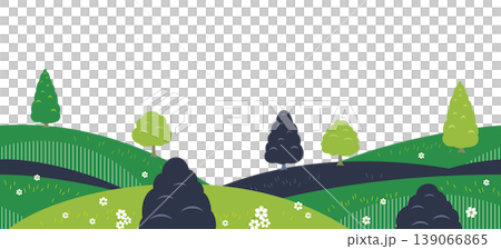 Seamless forest landscape background illustration Seamless forest landscape background illustration 139066865