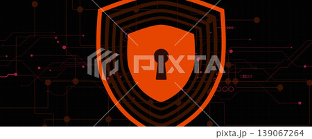 Cyber lock background and technology web services for business and internet project. 139067264