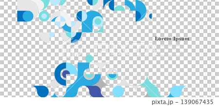 geometry abstract circle pattern retro summer background 139067435