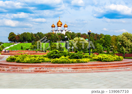 Strelka public park in Yaroslavl, Golden Ring of Russia 139067710