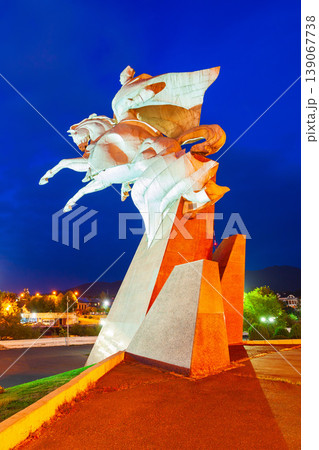 Soviet commander Issa Pliyev monument, Vladikavkaz Soviet commander Issa Pliyev monument, Vladikavkaz 139067738
