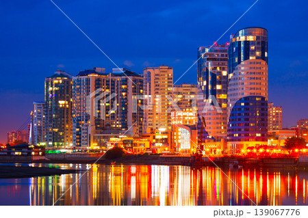 Kuban river, Krasnodar city aerial skyline Kuban river, Krasnodar city aerial skyline 139067776
