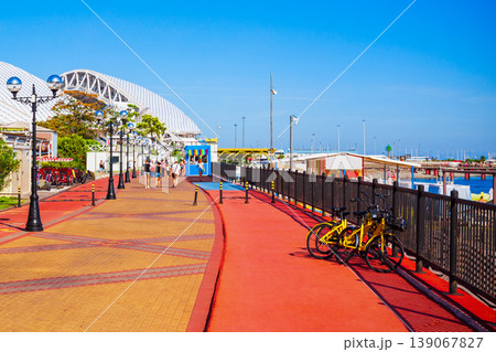 Imeretinsky beach in Sochi city Imeretinsky beach in Sochi city 139067827