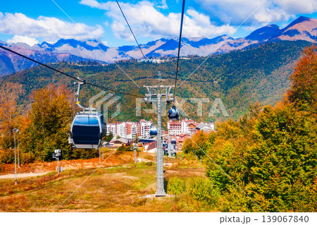 Cable car at Rosa Khutor, Sochi 139067840