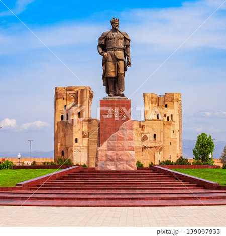 Amir Timur Tamerlane monument, Ak Saray Palace Amir Timur Tamerlane monument, Ak Saray Palace 139067933