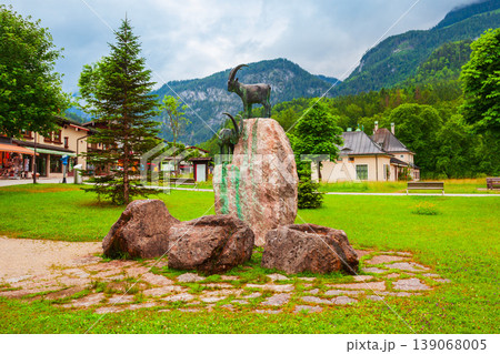Alpine ibex monument, Schonau am Konigssee Alpine ibex monument, Schonau am Konigssee 139068005