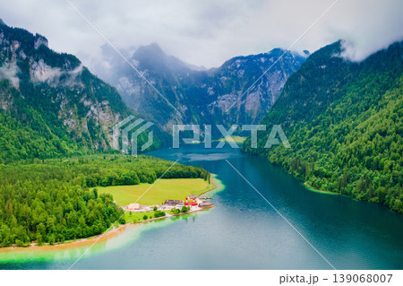 St. Bartholomew church at Konigssee Lake 139068007
