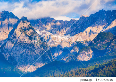 Zugspitze, Alpspitze Alps mountains in Bavaria, Germany Zugspitze, Alpspitze Alps mountains in Bavaria, Germany 139068030