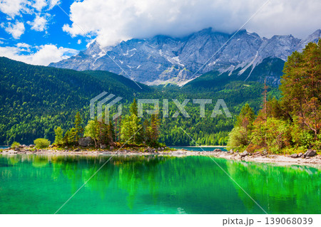 Eibsee lake in Bavaria, Germany Eibsee lake in Bavaria, Germany 139068039