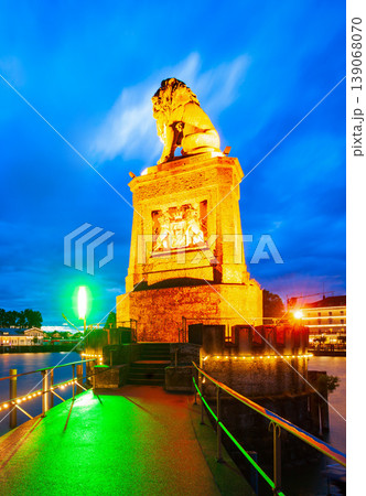 Lighthouse and Bavarian Lion in Lindau 139068070