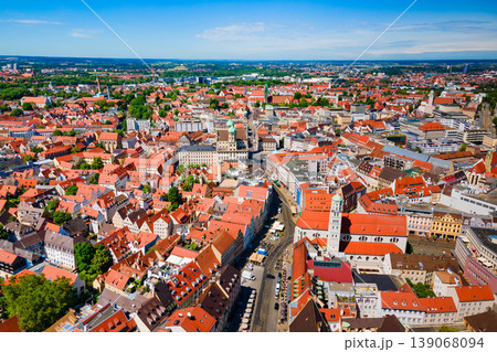 Augsburg old town aerial panoramic view Augsburg old town aerial panoramic view 139068094
