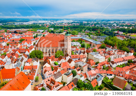 Liebfrauenmunster Church aerial panoramic view, Ingolstadt Liebfrauenmunster Church aerial panoramic view, Ingolstadt 139068191