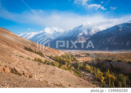 Mountain landscape view from Pamir highway, Tajikistan 139068280