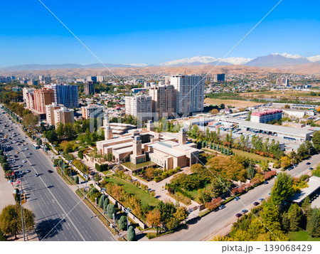 The Ismaili Centre aerial panoramic view, Dushanbe The Ismaili Centre aerial panoramic view, Dushanbe 139068429