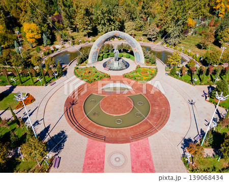 Dushanbe city aerial panoramic view in Tajikistan Dushanbe city aerial panoramic view in Tajikistan 139068434