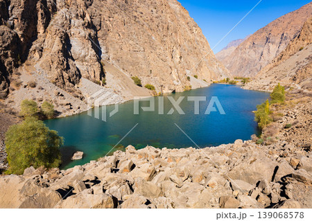 Seven Lakes in Fann mountains in Tajikistan 139068578