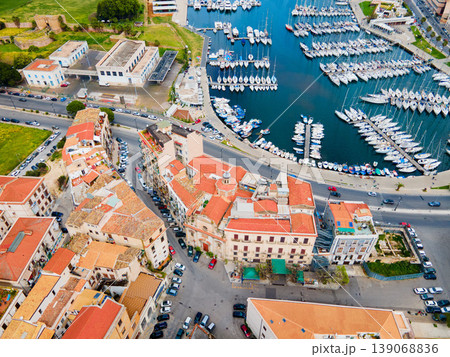 Chiesa di San Sebastiano and Palermo port Chiesa di San Sebastiano and Palermo port 139068836