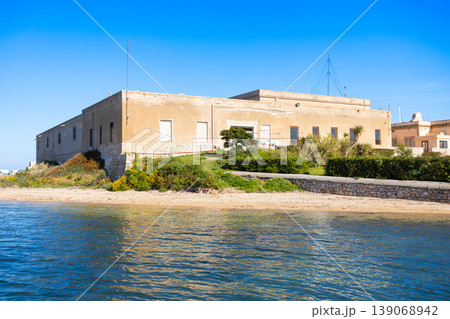 Lazzaretto di Trapani at the city port, Sicily 139068942