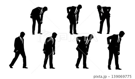Black Solid Agents Sore Feet Silhouettes Set of Six Black Solid Agents Sore Feet Silhouettes Set of Six 139069775