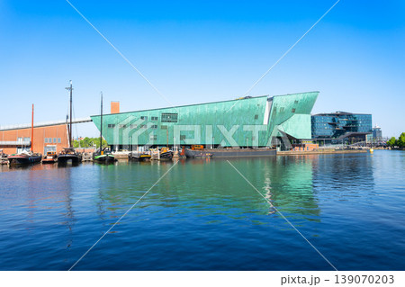 NEMO Science Museum building in Amsterdam, Netherlands 139070203