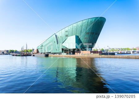 NEMO Science Museum building in Amsterdam, Netherlands NEMO Science Museum building in Amsterdam, Netherlands 139070205