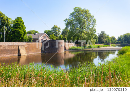 Bastion Oranje city walls in Den Bosch city, Netherlands 139070310
