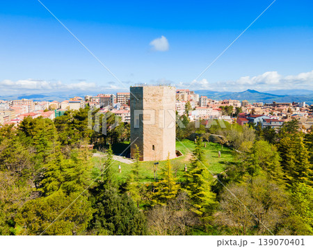 Torre di Federico aerial panoramic view in Enna Torre di Federico aerial panoramic view in Enna 139070401