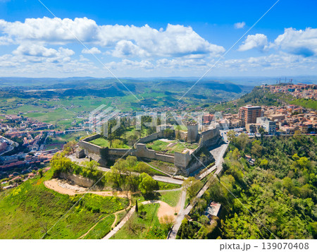 Castello di Lombardia aerial panoramic view, Enna 139070408