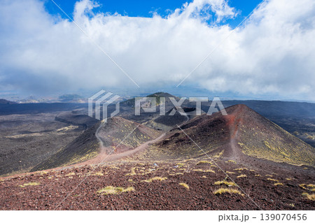 Mount Etna or Etna Volcano near Catania city, Sicily Mount Etna or Etna Volcano near Catania city, Sicily 139070456
