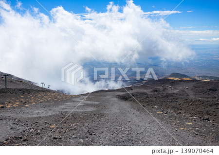 Mount Etna or Etna Volcano near Catania city, Sicily Mount Etna or Etna Volcano near Catania city, Sicily 139070464