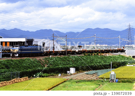 2007年 築堤を走るEF6650レール輸送列車 2007年 築堤を走るEF6650レール輸送列車 139072039