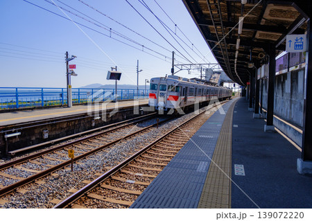 神戸市垂水区の山陽電鉄、山陽滝の茶屋駅のホーム 神戸市垂水区の山陽電鉄、山陽滝の茶屋駅のホーム 139072220