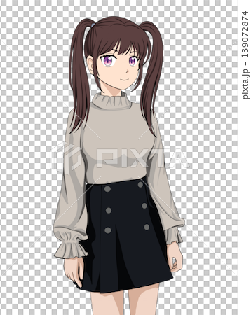 Woman wearing a skirt Woman wearing a skirt 139072874