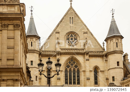 Saint Germain l'Auxerrois church in Paris, France, showcasing historic gothic architecture and travel destination 139072945