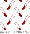 Simple red doodle pattern embossed vibrator rabbit massager, adult toys for sex games, Repeating vector for retail and branding materials 139073742