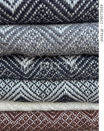 Neutral color aboriginal weavings . Woven textures wallpaper 139073889