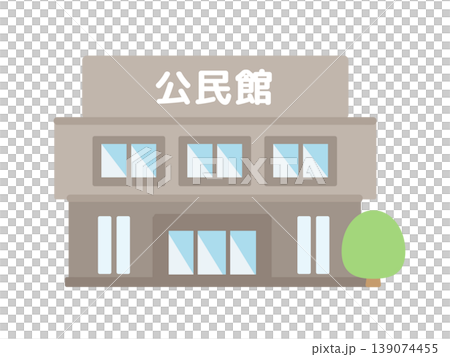 Community center building illustration Community center building illustration 139074455
