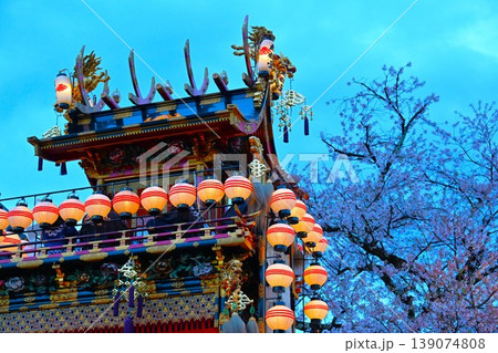 春の夕方の高山祭 岐阜 春の夕方の高山祭 岐阜 139074808