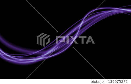 Abstract purple speed light lines neon curve glowing movement on black background vector 139075272
