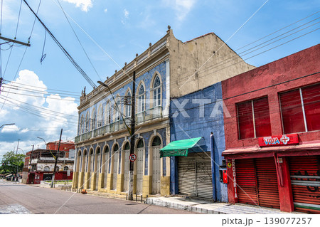 Rua da Instalacao street in the historic center of Manaus, Amazonas, Brazil Rua da Instalacao street in the historic center of Manaus, Amazonas, Brazil 139077257