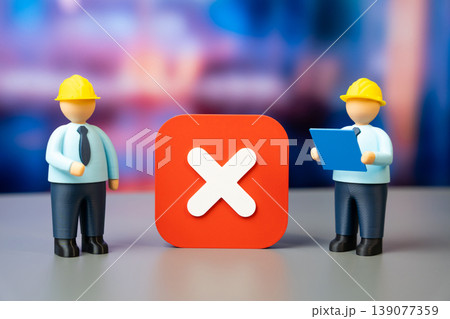 Engineers refuse to greenlight a project after a detailed study. Design flaws require correction. Technical analysis ensures safety, reliability and compliance before construction begins. 139077359