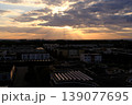 beautifull sunset view of the city through the clouds 139077695