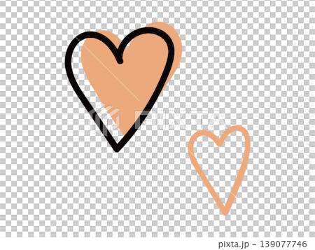 Hand-drawn style heart illustration set (stylish, nuanced colors, Scandinavian style, vector material) Hand-drawn style heart illustration set (stylish, nuanced colors, Scandinavian style, vector material) 139077746
