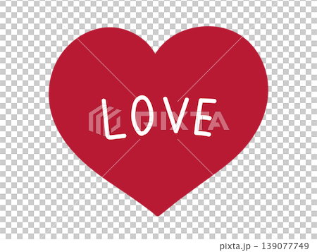 一幅紅色愛心插圖,裡面寫著「LOVE」(情人節、愛情、告白、向量素材) 一幅紅色愛心插圖,裡面寫著「LOVE」(情人節、愛情、告白、向量素材) 139077749