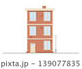 vector illustration of a building in a flat style 139077835