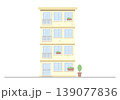 vector illustration of a building in a flat style 139077836
