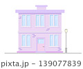 vector illustration of a building in a flat style 139077839