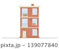 vector illustration of a building in a flat style 139077840