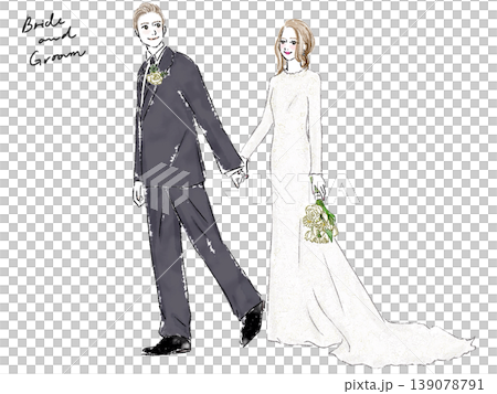 新娘和新郎舉行婚禮 新娘和新郎舉行婚禮 139078791
