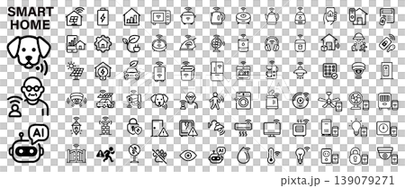 Smart Home & IoT Appliance Icon Set Smart Home & IoT Appliance Icon Set 139079271